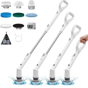 Electric Spin Scrubber, 2026 New Cordless Cleaning Brush, Shower Cleaning Brush